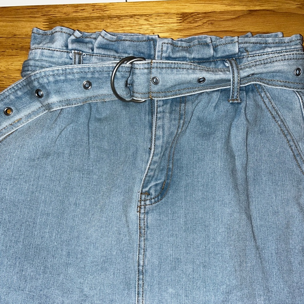 Forever 21 Light Blue Denim Mini Skirt